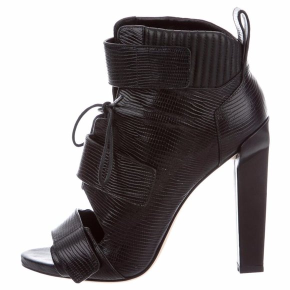 💥KILLER DESING💥 ALEXANDER WANG Noemi Combat Open-Toe Booties - Picture 7 of 15